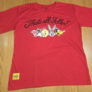 Warner Bros. Red and Yellow Looney Tunes Patch Tee